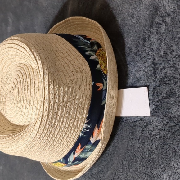 Daniel Cremieux Straw Fedora Style Hat With Band  Striped men size Large - Picture 3 of 7